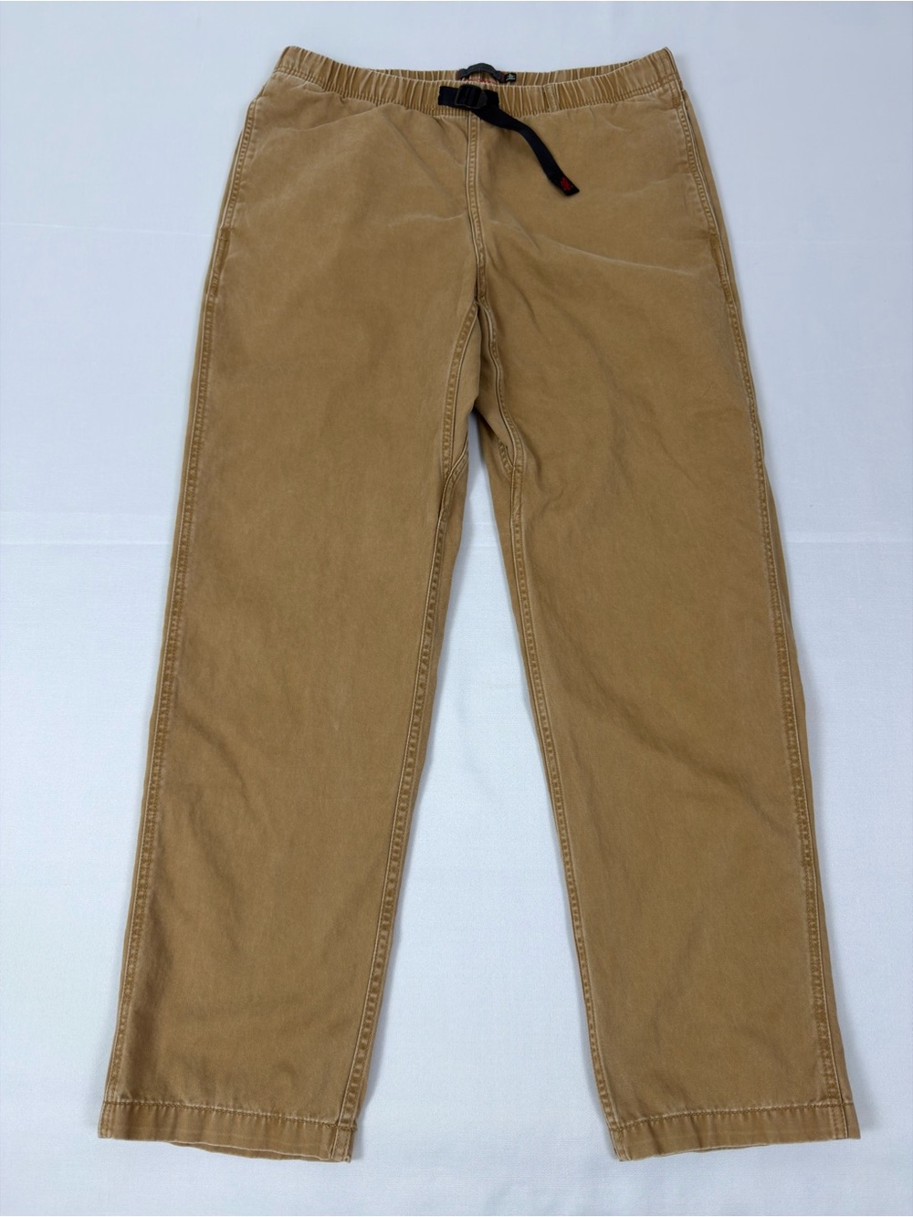 Gramicci Organic Cotton Climbing Pants Tan Elastic Waist